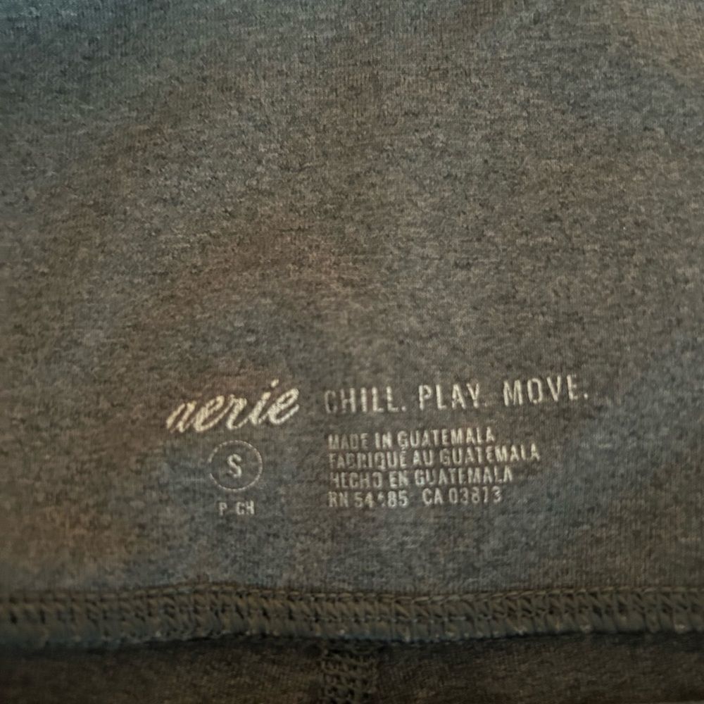 Aerie Women’s Gray Athletic Leggings Size Small Chill Play Move - Picture 3 of 11